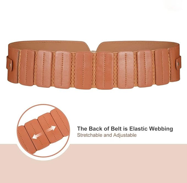 PALAY® Fashion PU Width Belt - MALL