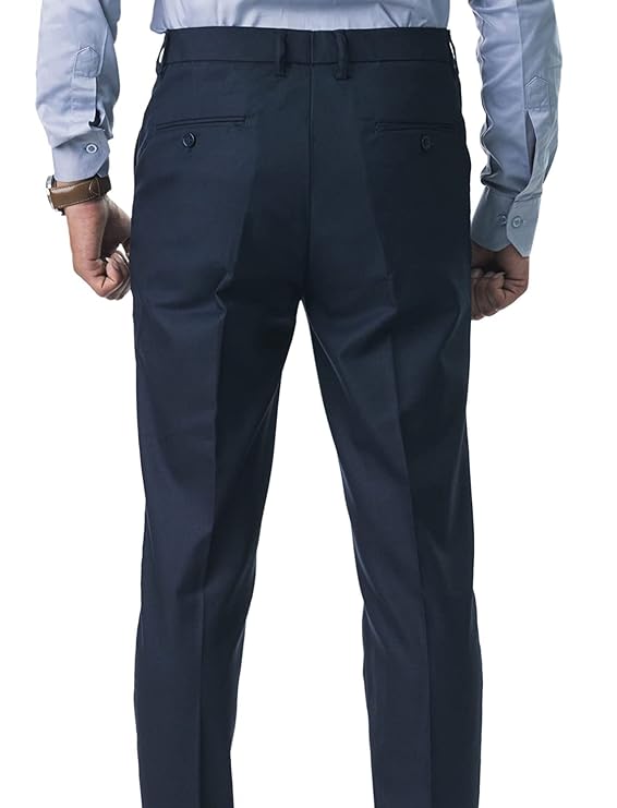 Jack and Jini Mens Formal Stretchable Regular Fit Trousers - MALL