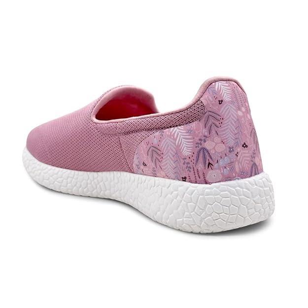 KazarMax Women Lightweight Casual Slip-On Walking Pink Sneaker - MALL