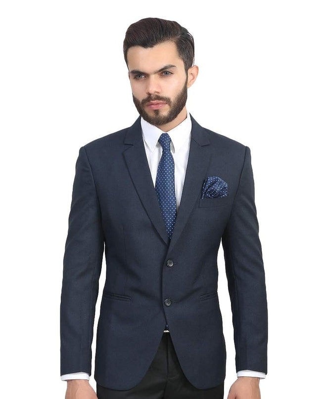 MANQ Men's Slim Fit Single Breasted Blazer - MALL