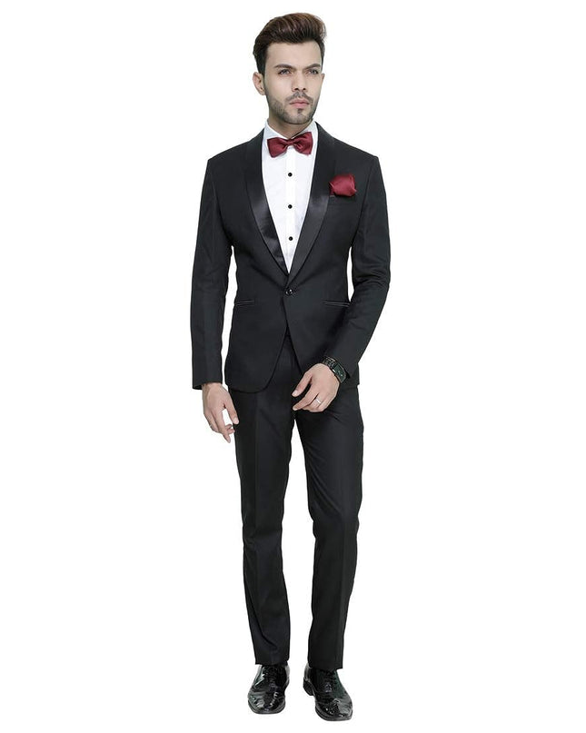 MANQ Men's Slim Fit Tuxedo Suit - MALL