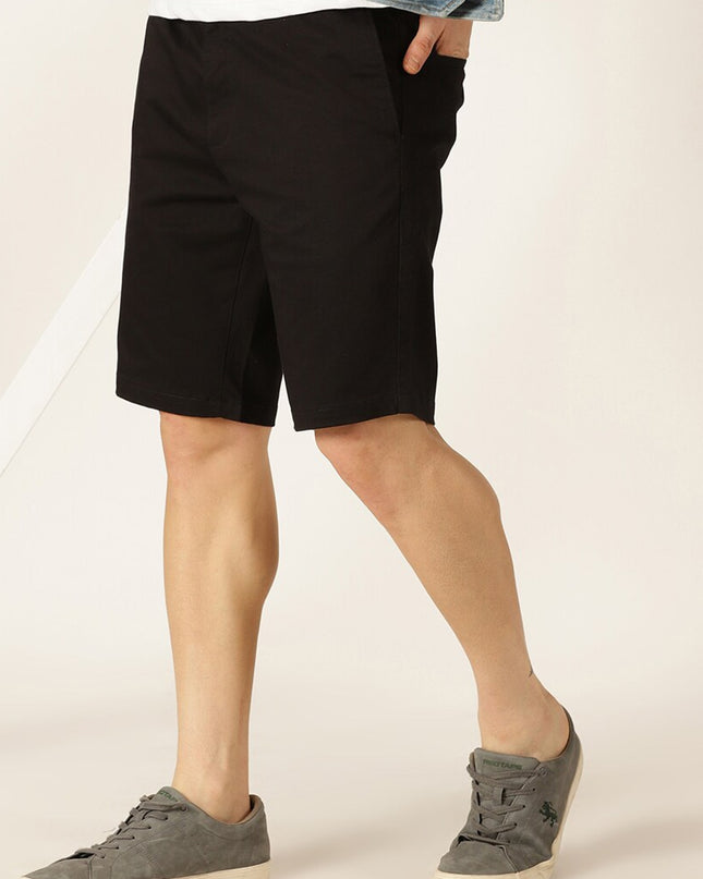 Mast & Harbour Men Mid-Rise Cotton Regular Shorts - MALL