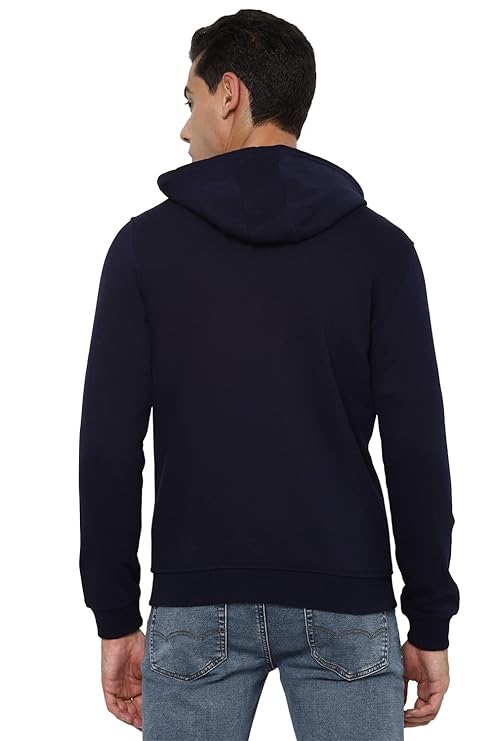 Allen Solly Men's Cotton Hooded Neck Sweatshirt - MALL