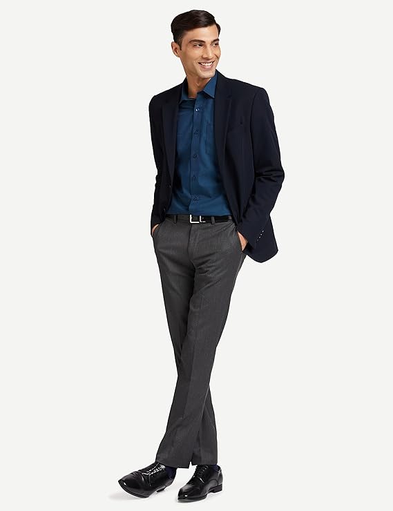 Symbol Men Slim Formal Trousers - MALL