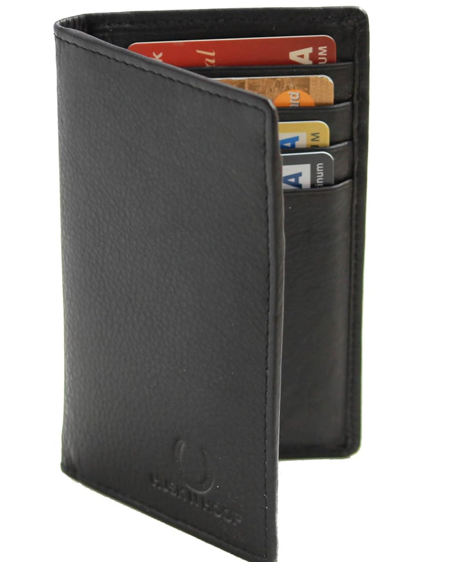 Husk N Hoof RFID Protected Unisex Leather Credit Card Holder Wallet - MALL