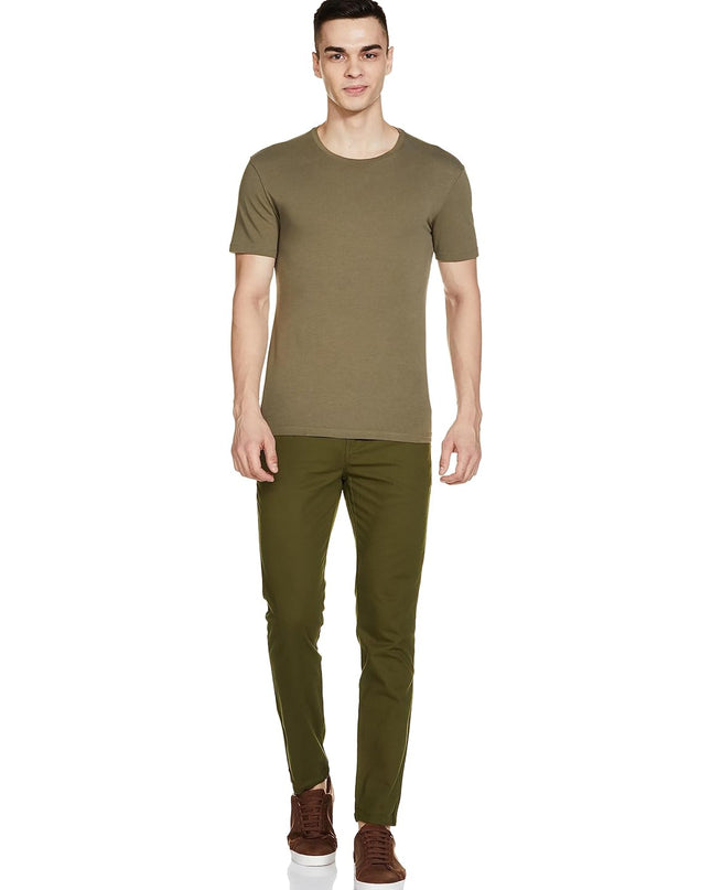 Symbol Dark Olive Men Casual Pants - MALL