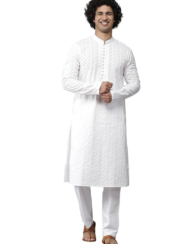 See Designs Men's Cotton Blend Kurta Pyjama Set - MALL