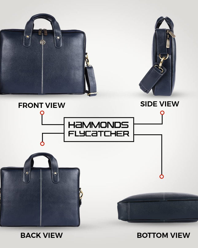 HAMMONDS FLYCATCHER Genuine Leather Laptop Bag for Men - MALL