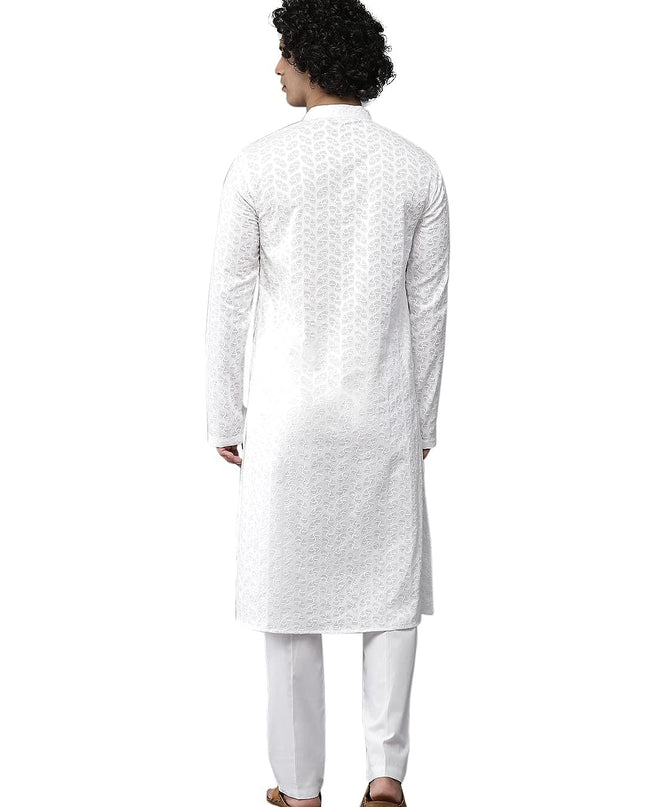 See Designs Men's Cotton Blend Kurta Pyjama Set - MALL