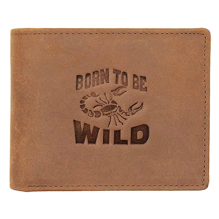 WildHorn® Scorpion Hunter Leather Wallet for Men - MALL