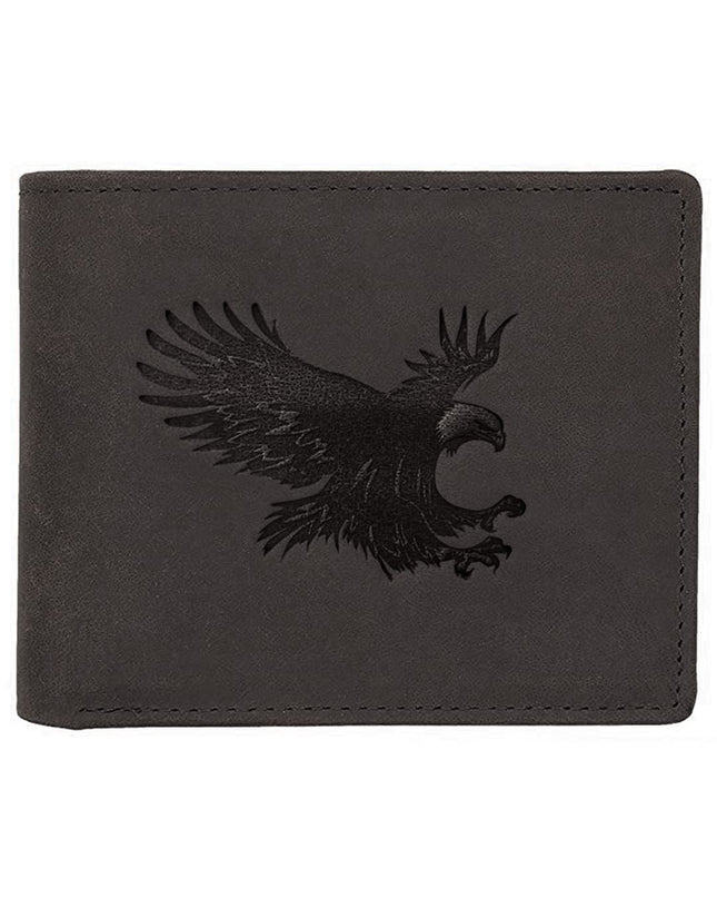 WildHorn Grey Leather Men's Wallet - MALL