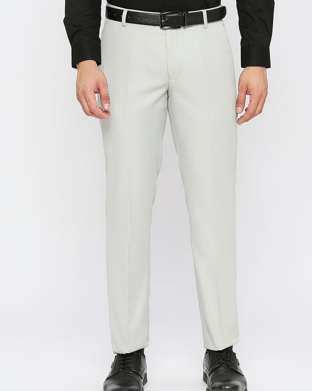 Solemio Men Mid Rise Formal Trousers - MALL