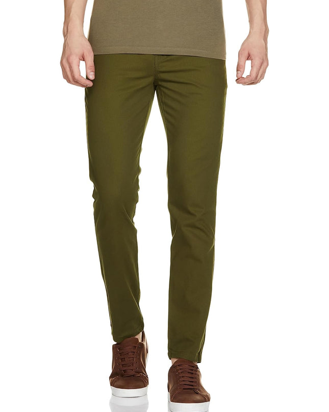 Symbol Dark Olive Men Casual Pants - MALL