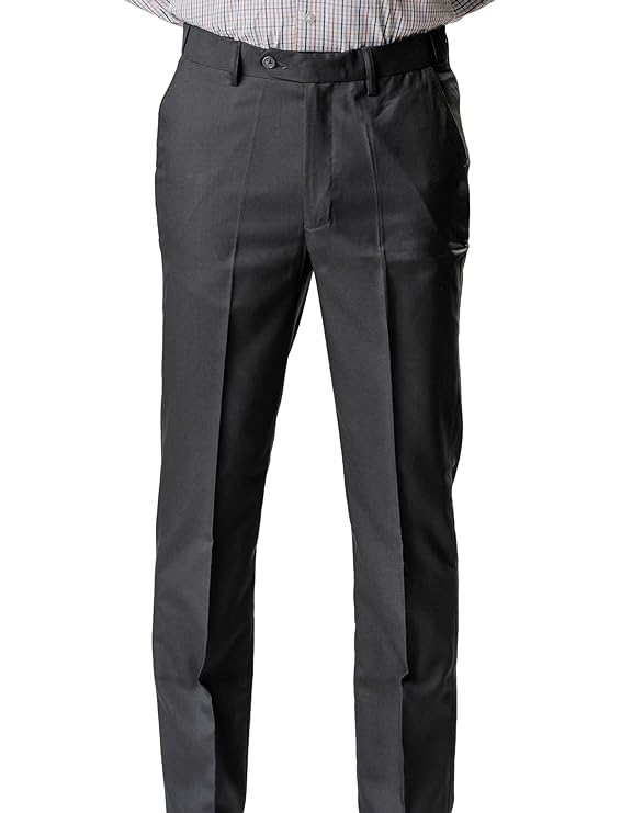 Jack and Jini Mens Formal Stretchable Regular Fit Trousers - MALL