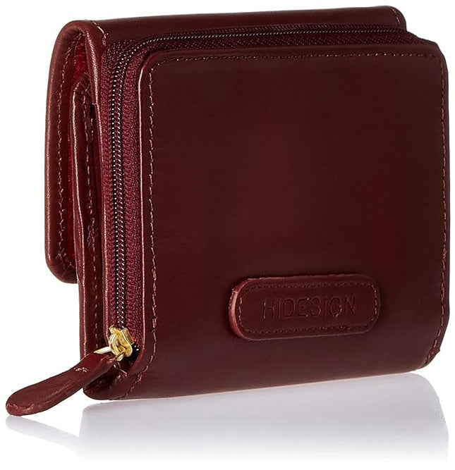 Hidesign Red Leather Women Wallet - MALL