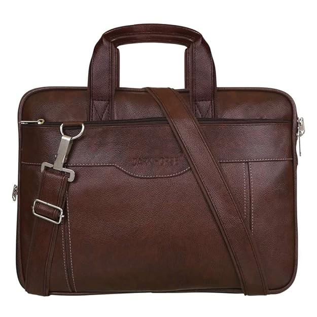 DARK HORSE Laptop Bag Leather Briefcase 15.6 Inch - MALL