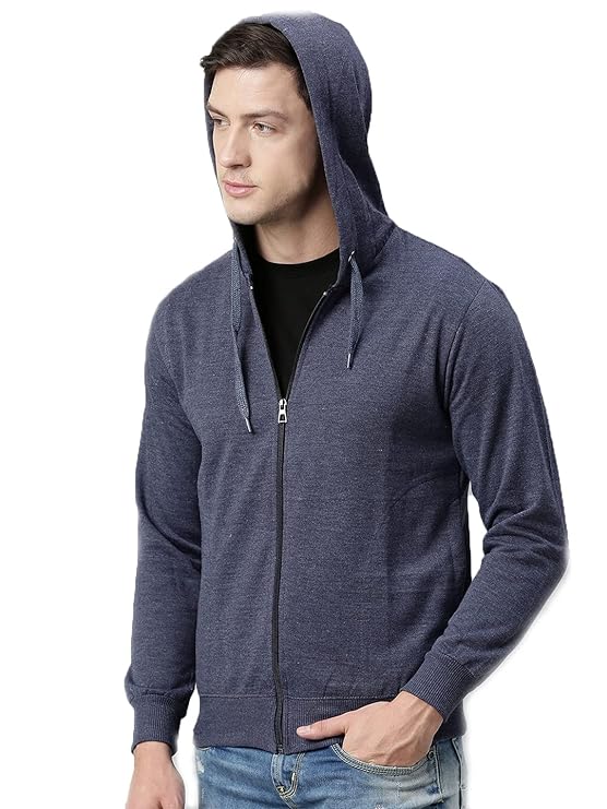 ADBUCKS Winter Wear Sweatshirt Hoodie with Zipper Cotton Fleece Jacket for Men's - MALL