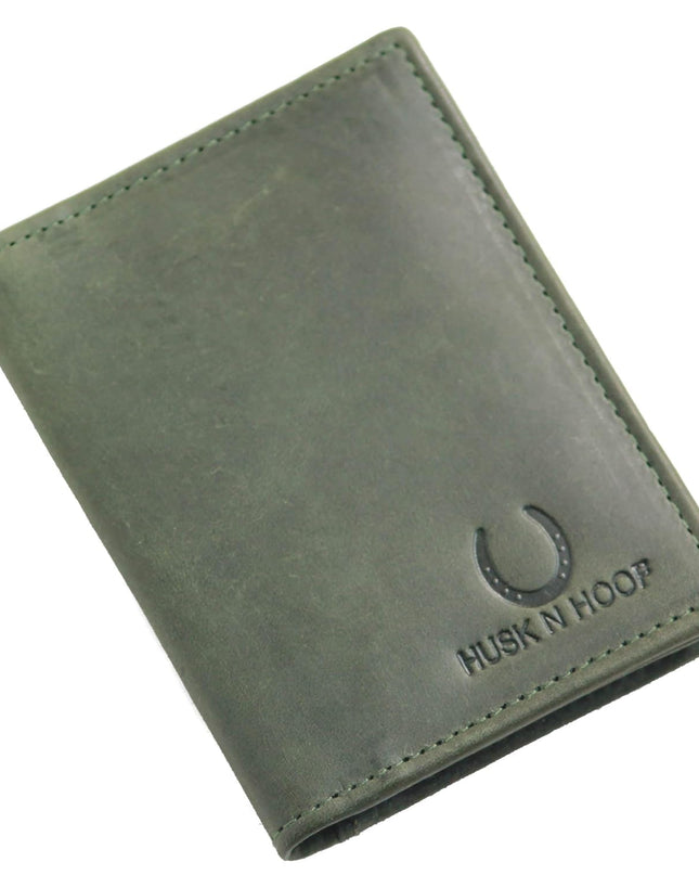 Husk N Hoof RFID Protected Leather Credit Card Holder Wallet for Men Women - MALL