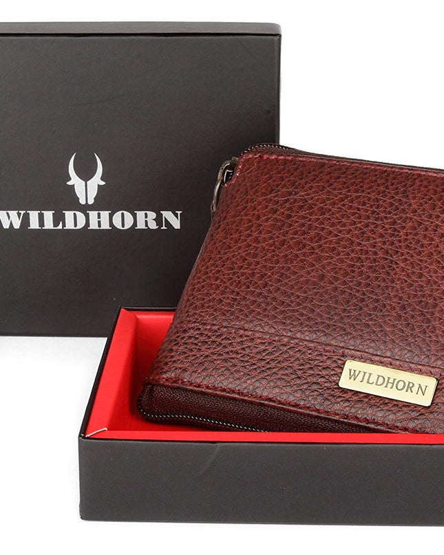 WildHorn Brown Leather Men's Leather Wallet - MALL