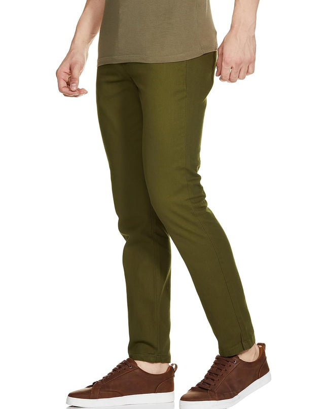 Symbol Dark Olive Men Casual Pants - MALL