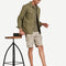 INKAST Khaki Men Woven Shorts - MALL