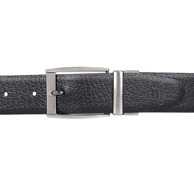 CREATURE Men's Genuine Leather Black & Brown Reversible Belt - MALL