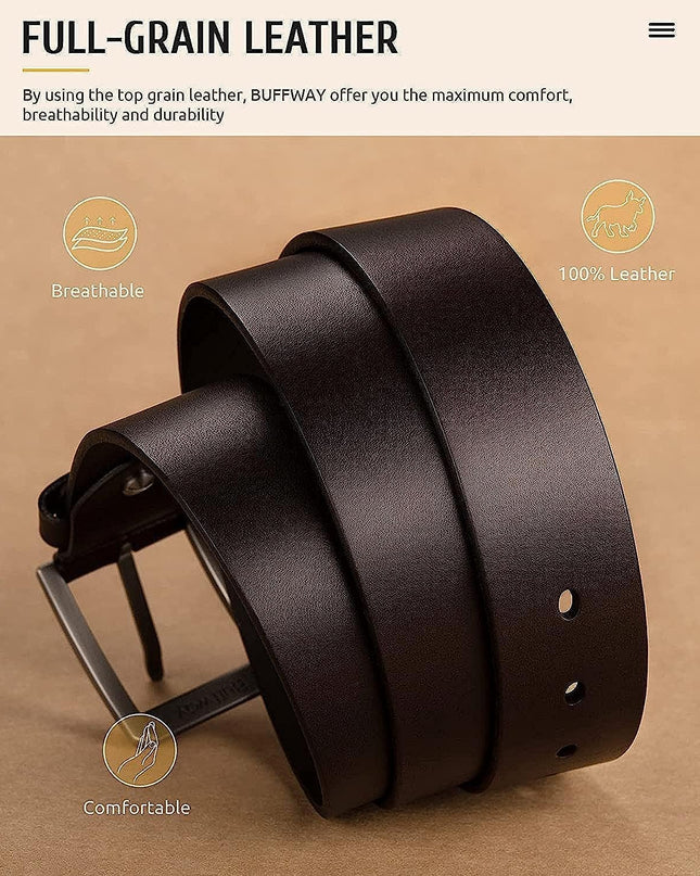 Casual Genuine Leather Belts For Men - MALL