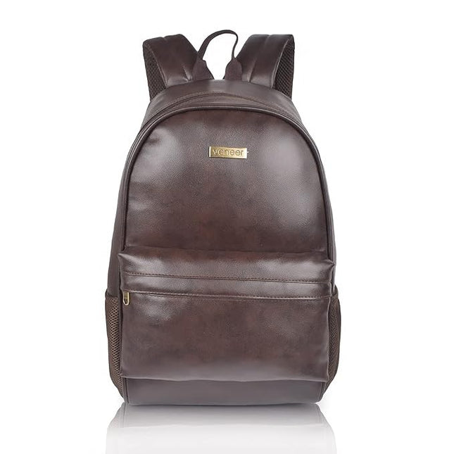 Unisex Tan Textured Backpack - MALL