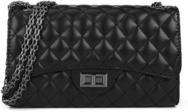 INOVERA Vegan Leather Quilted Pattern Cross-body Shoulder Sling Bag - MALL