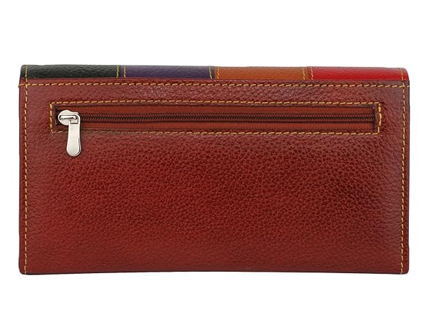 K london Women Multicolor Genuine Leather Wallet - MALL