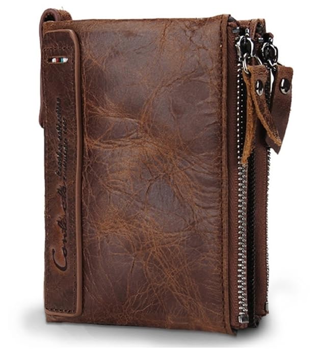 Contacts Men's Genuine Leather Wallet - MALL