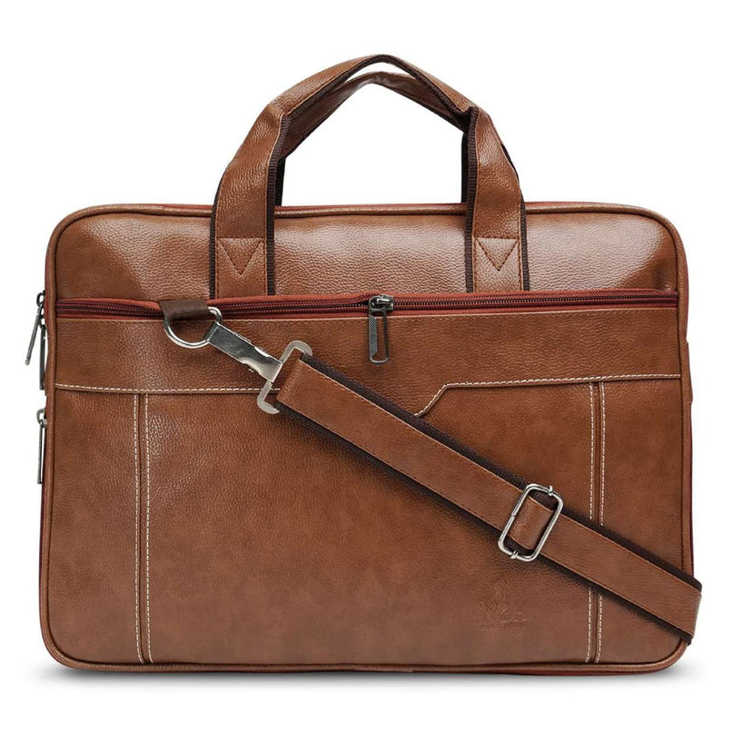 DARK HORSE Laptop Bag Leather Briefcase 15.6 Inch - MALL