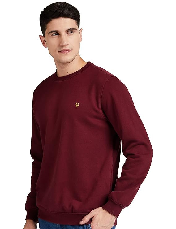 Allen Solly Men's Cotton Crew Neck Sweatshirt - MALL