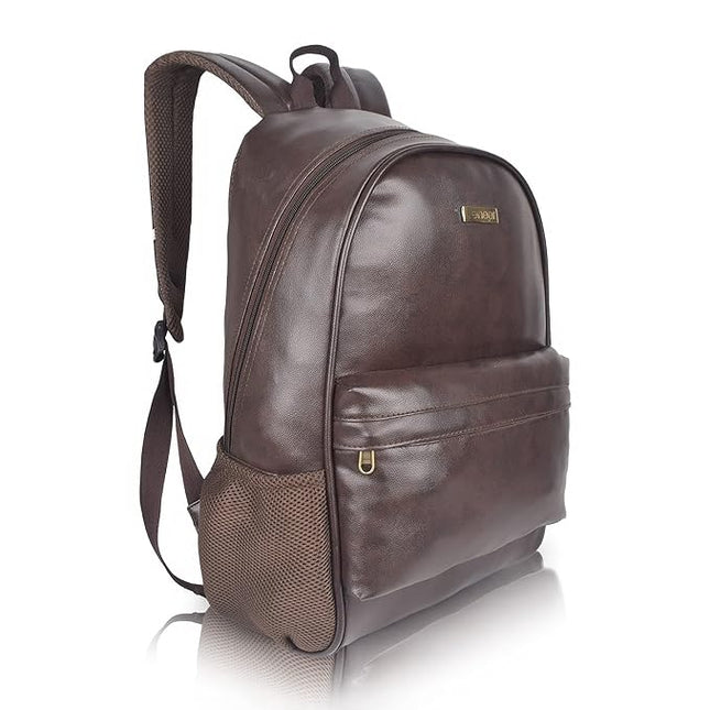 Unisex Tan Textured Backpack - MALL