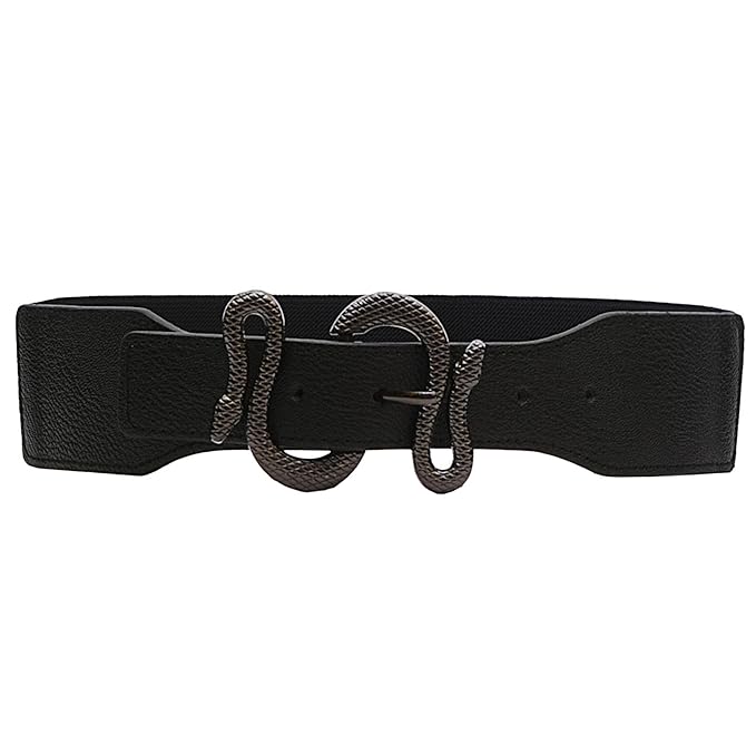 REDHORNS Snake Buckle Design Elastic Fabric Waist Belt – MALL