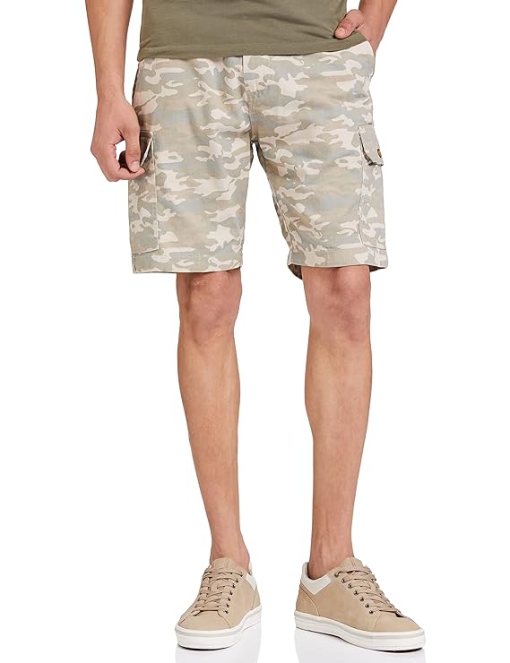 INKAST Khaki Men Woven Shorts - MALL