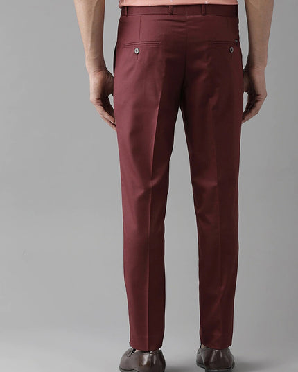 FUBAR Men Grey Relaxed Easy Wash Formal Trousers - MALL