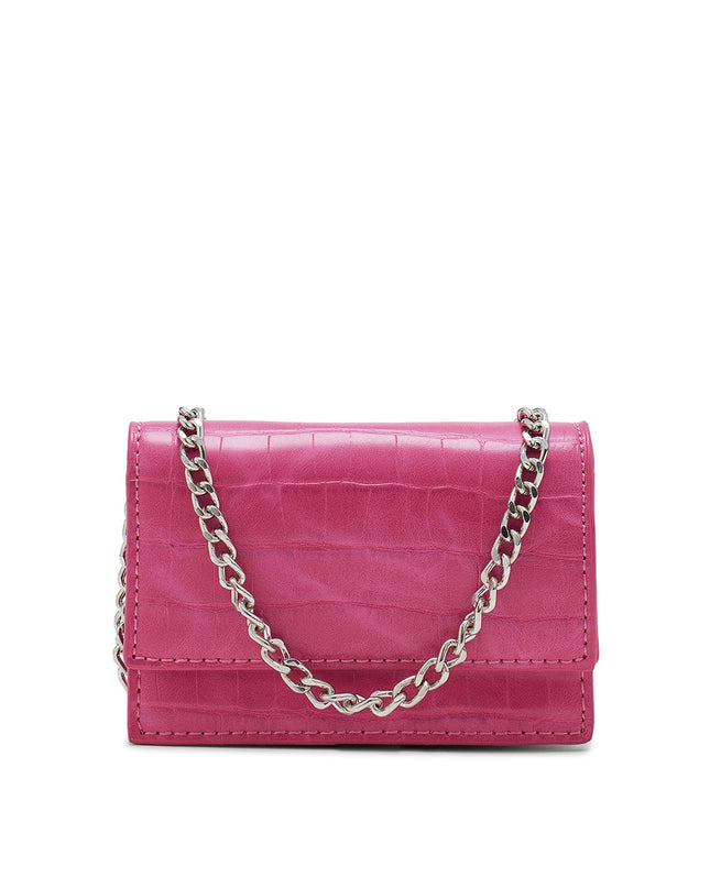 MIRAGGIO Croc Textured Structured Sling Bag - MALL