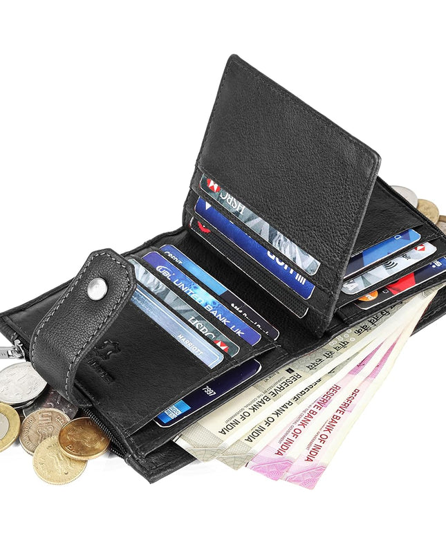 Top Grain Leather Wallet for Men - MALL