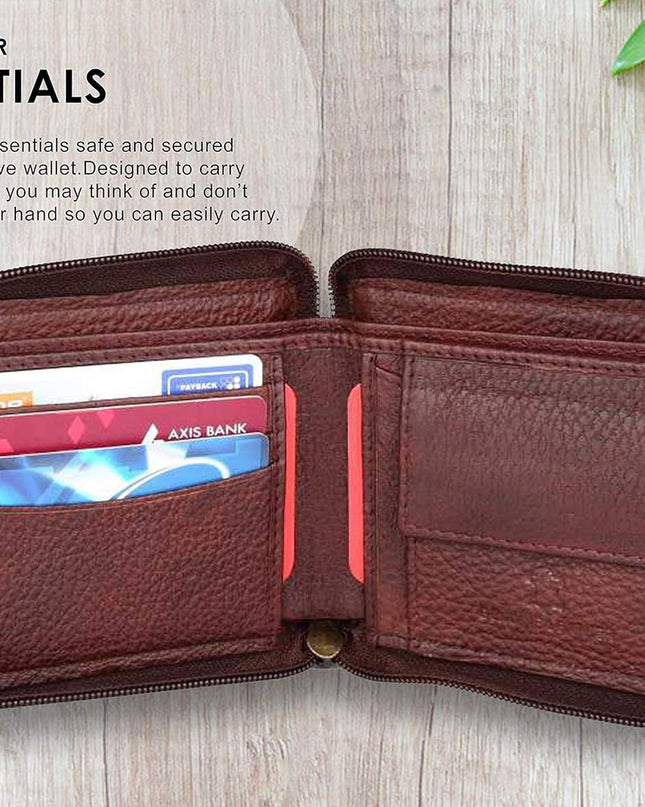 WildHorn Brown Leather Men's Leather Wallet - MALL