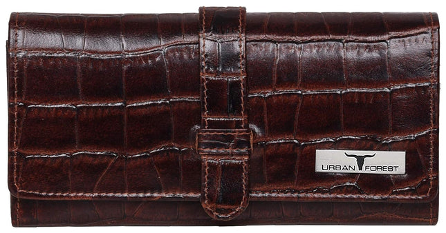 URBAN FOREST Danny Brown Leather Wallet for Women - MALL