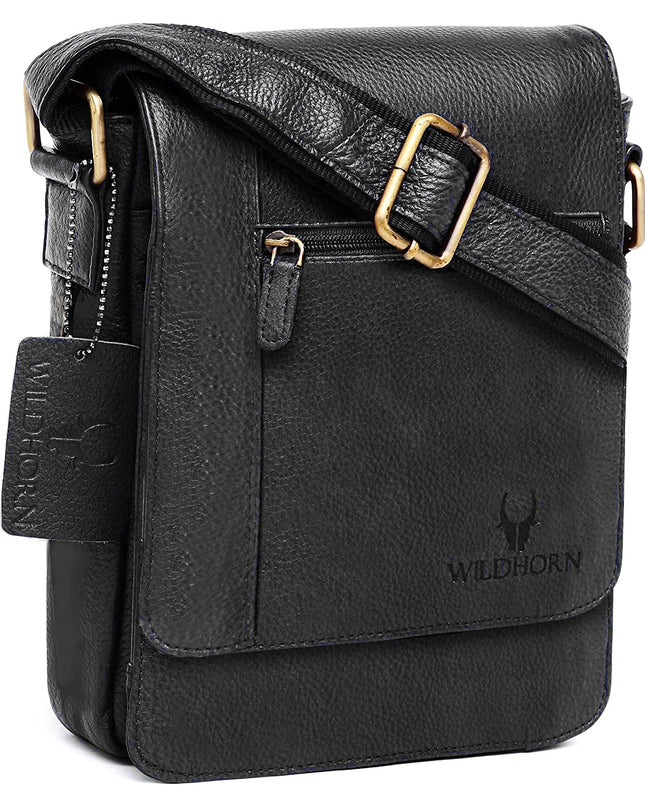 WildHorn Leather Sling Messenger Bag - MALL