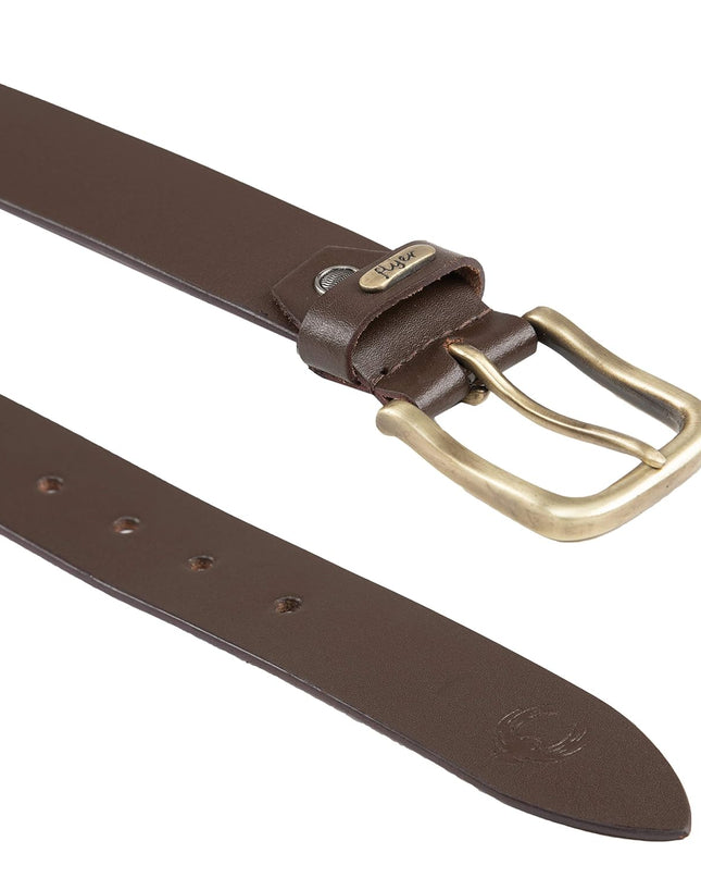 Flyer Men's Leather belt (Formal/Casual) - MALL