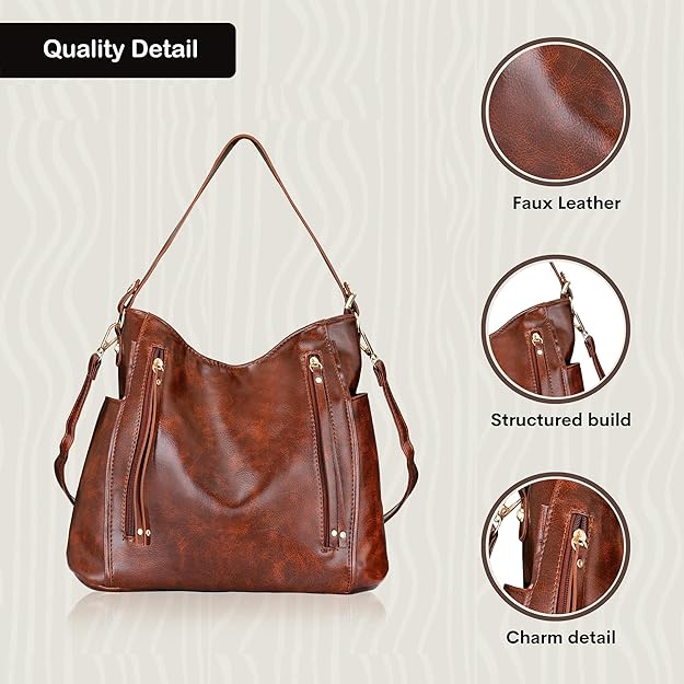 HUGGI Purse for women Leather material handbag - MALL