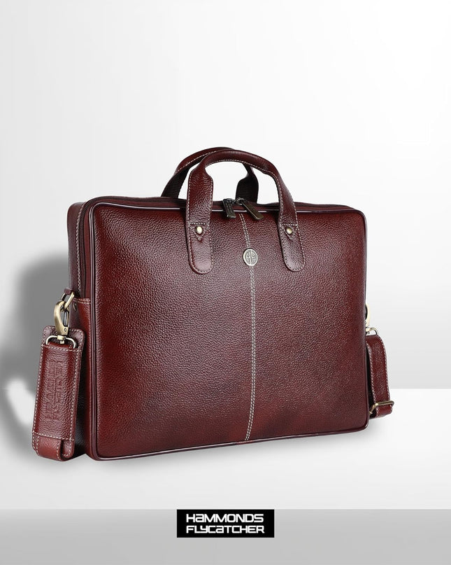 HAMMONDS FLYCATCHER Genuine Leather Laptop Bag for Men - MALL