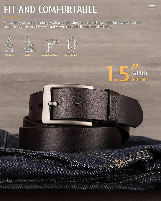 Casual Genuine Leather Belts For Men - MALL