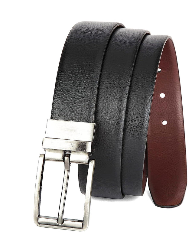 WildHorn Reversible Formal Leather Belt for Men I Durable Buckle I Heavy Duty