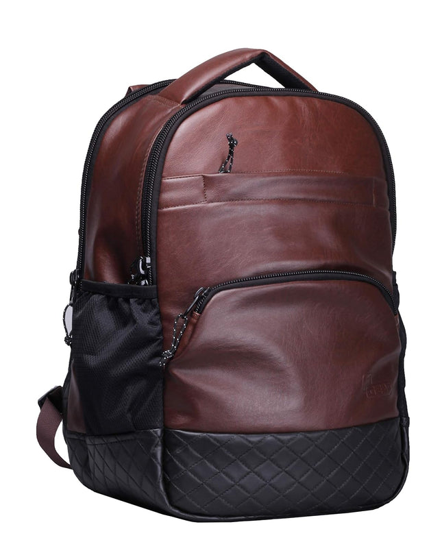 F Gear Luxury Brown 25 litre Laptop Backpack - MALL