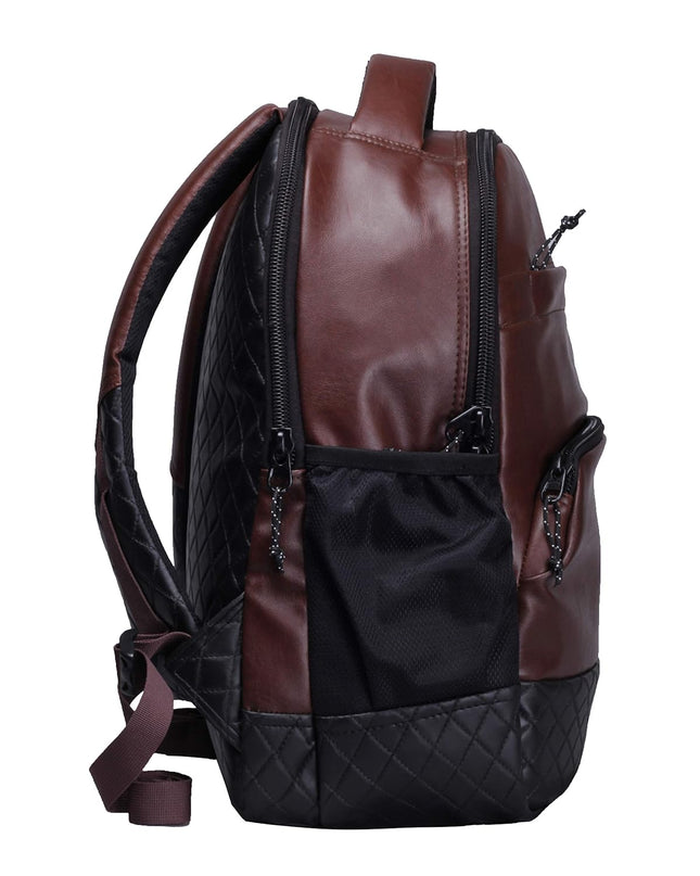 F Gear Luxury Brown 25 litre Laptop Backpack - MALL