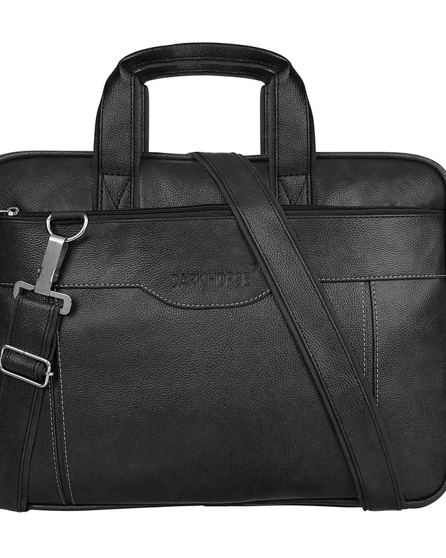 DARK HORSE Laptop Bag Leather Briefcase 15.6 Inch - MALL